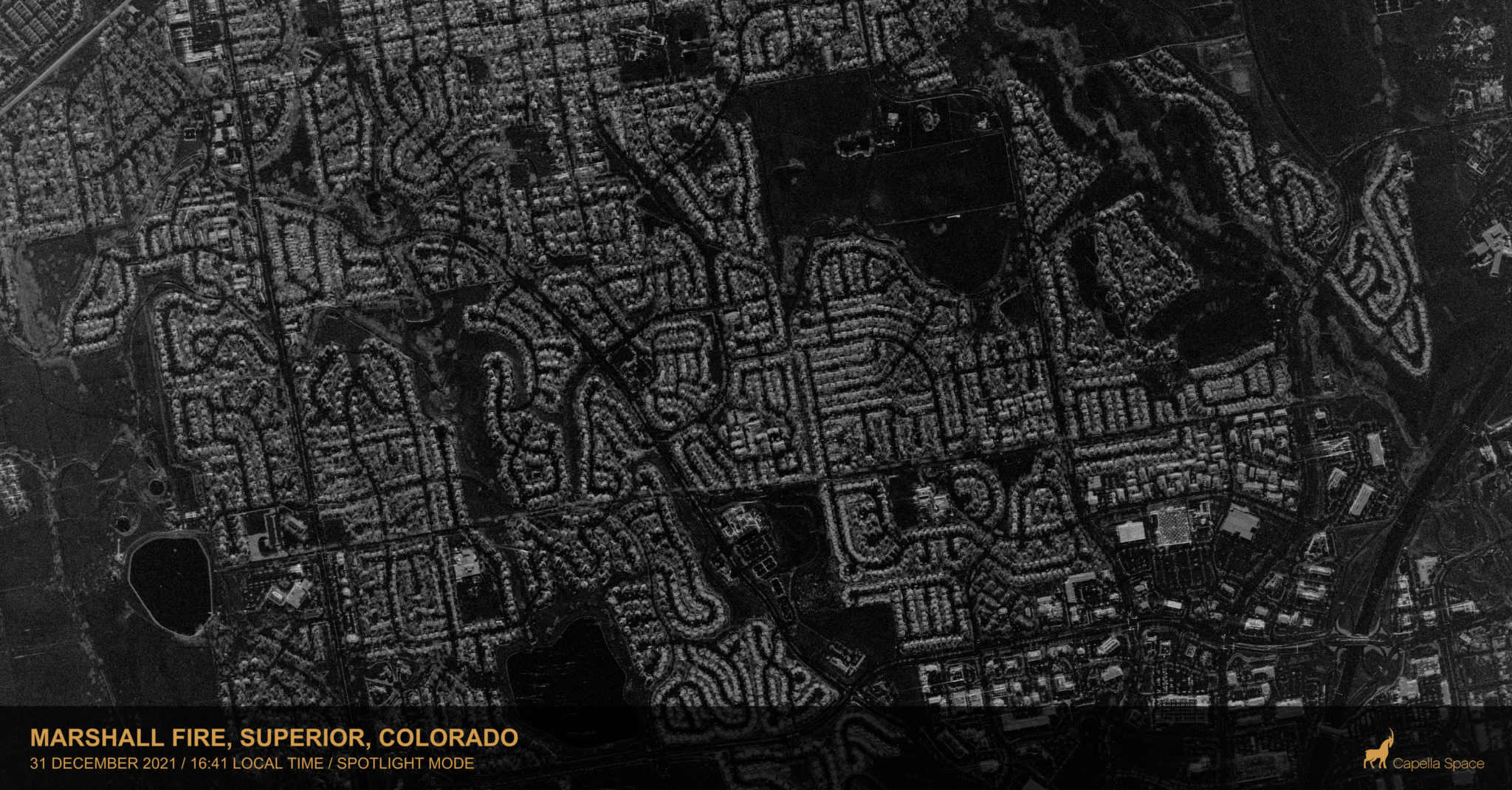 Colorado Marshal Fire in SAR imagery